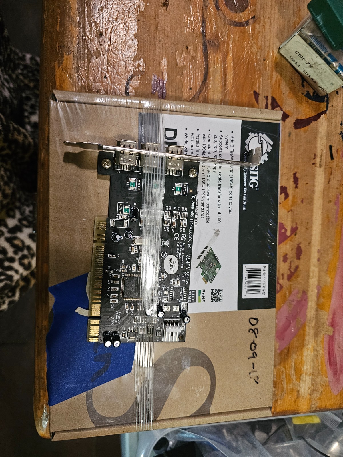 2 two SIIG 1394DV API-315 REV. F PCI Card Firewall LOOK