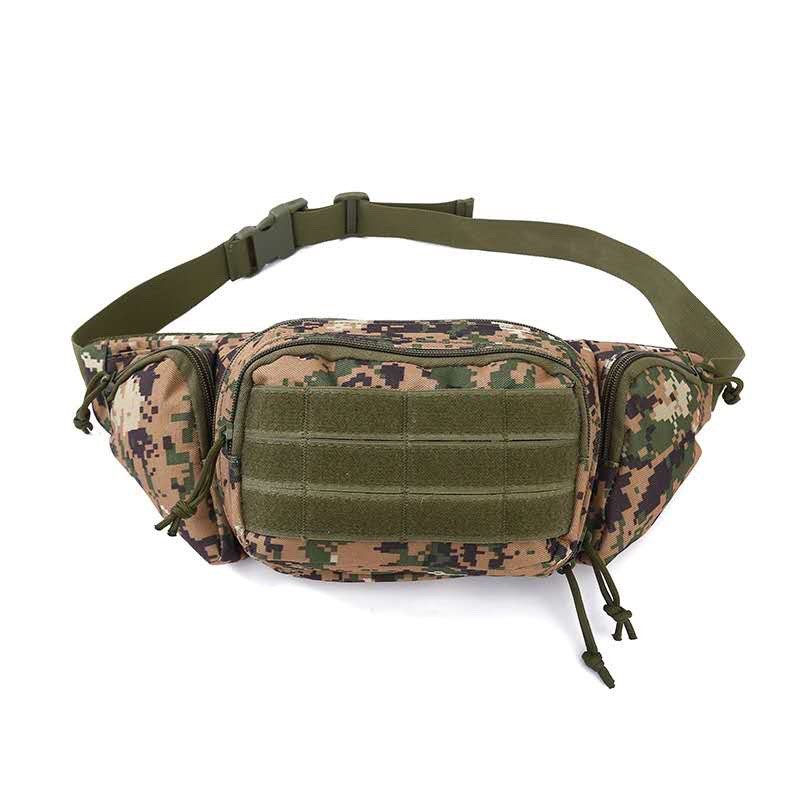 Tactical Molle Waist Bag Outdoor Hiking Fanny Pack Pouch Woodland Digital Medium