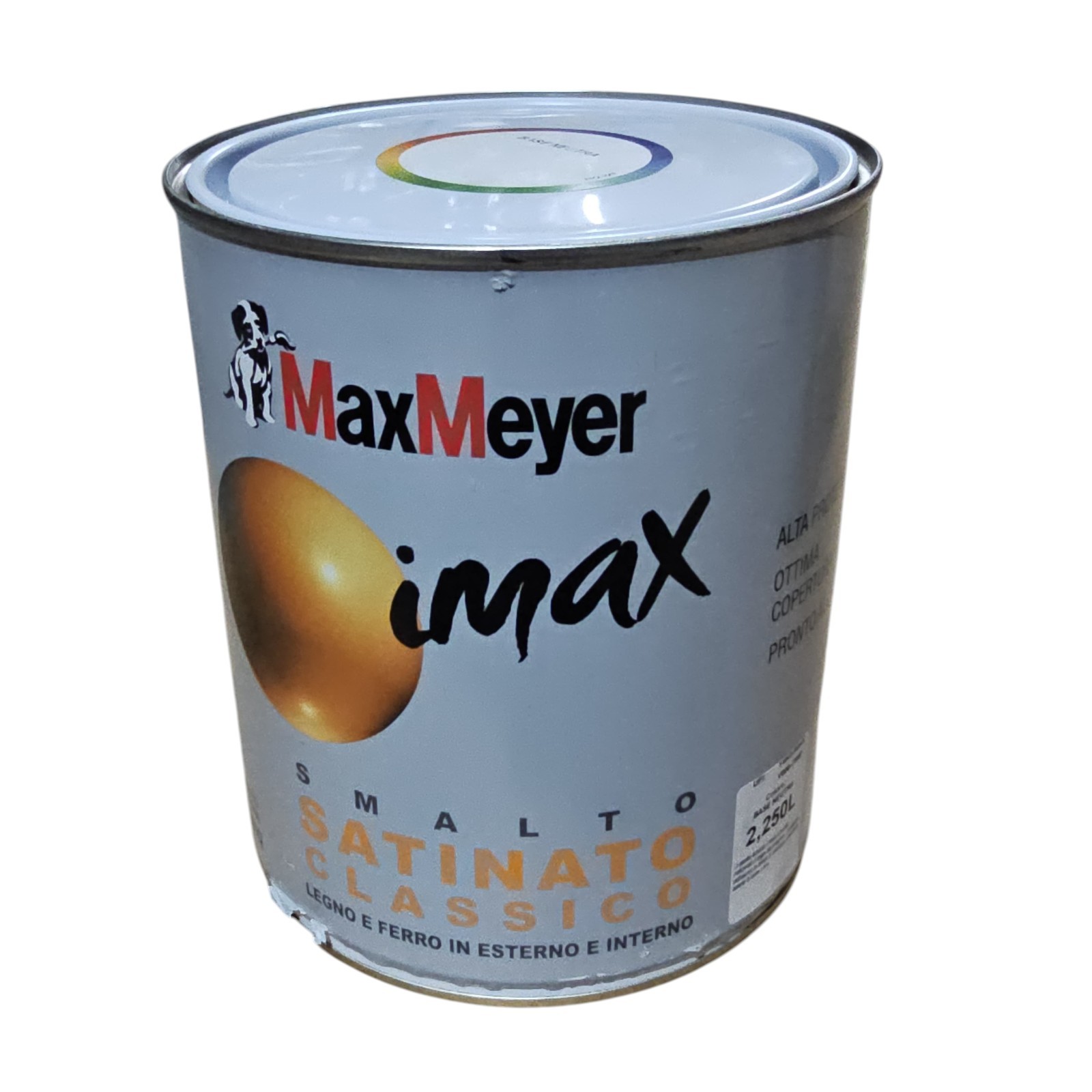 MAXMEYER IMAX Satin Solvent Enamel, NEUTRAL BASE, Wood & Iron 2,250 LT