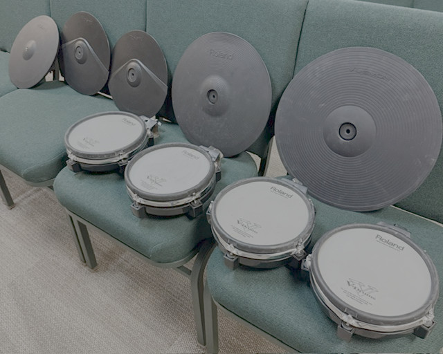 roland electronic drums and cymbals used