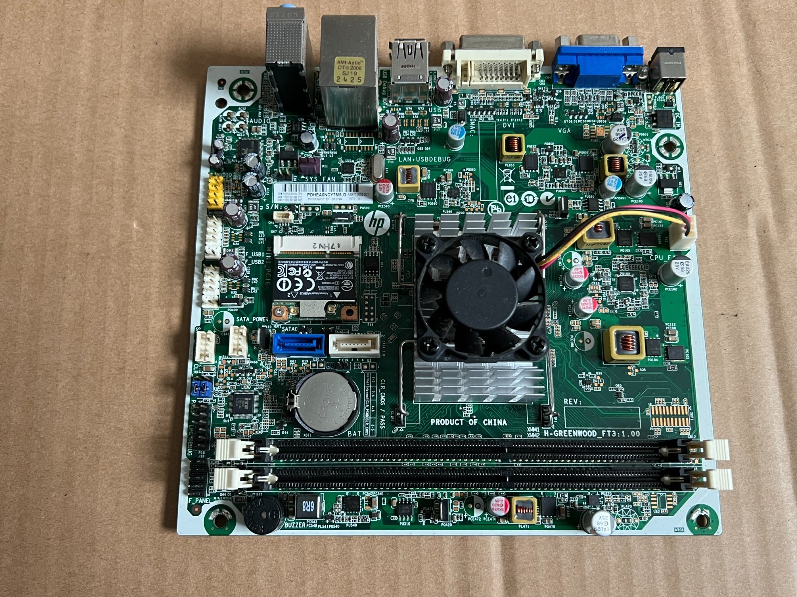 HP Pavilion Motherboard AMD E1-2500 1.4GHz DDR3 H-Greenwood 712659-001