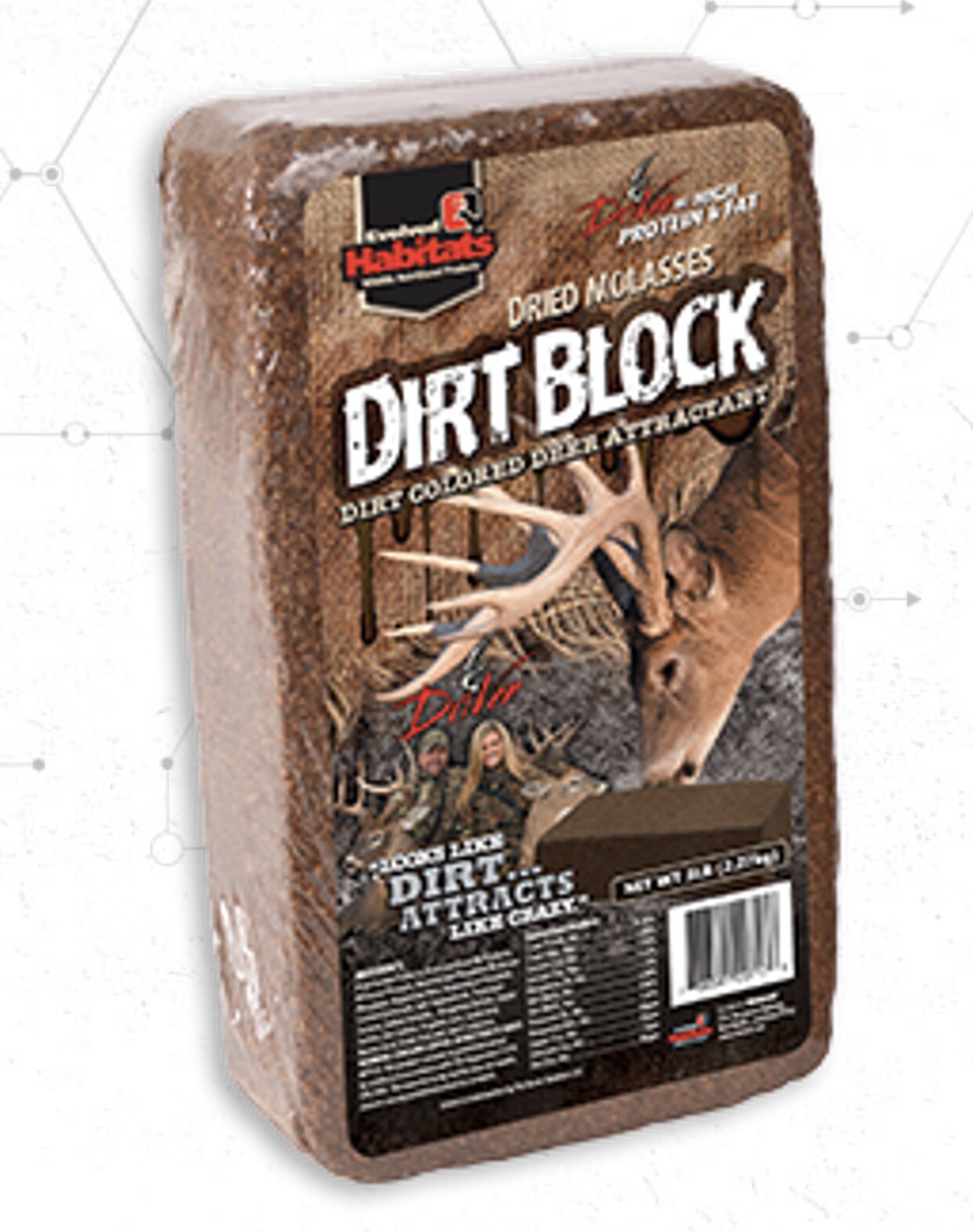 Evolved Habitats Dirt Block Dried Molasses Deer Hunting Attractant 5#
