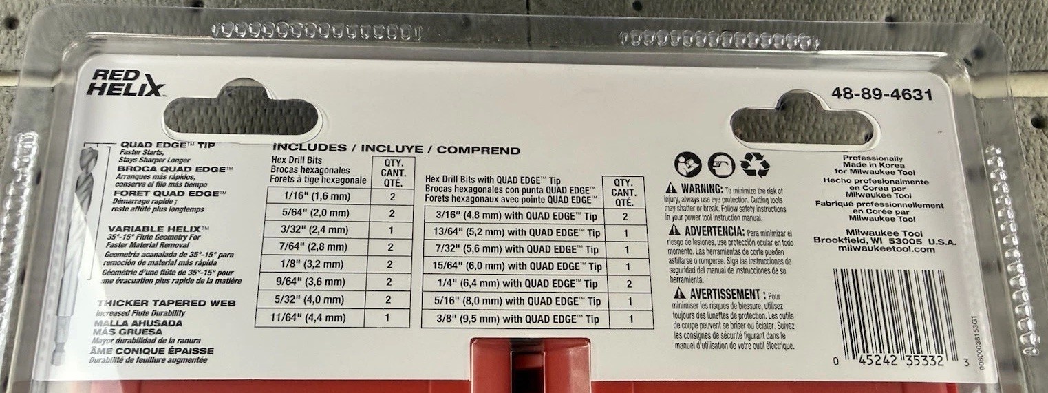 Milwaukee 48-89-4631 Shockwave Titanium Drill Bits Set- 23Pc
