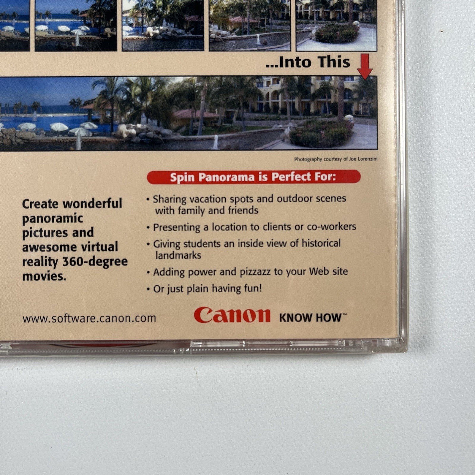 NEW & SEALED Canon Spin Panorama Software CD-ROM Panoramic Photo Creator Mac/PC