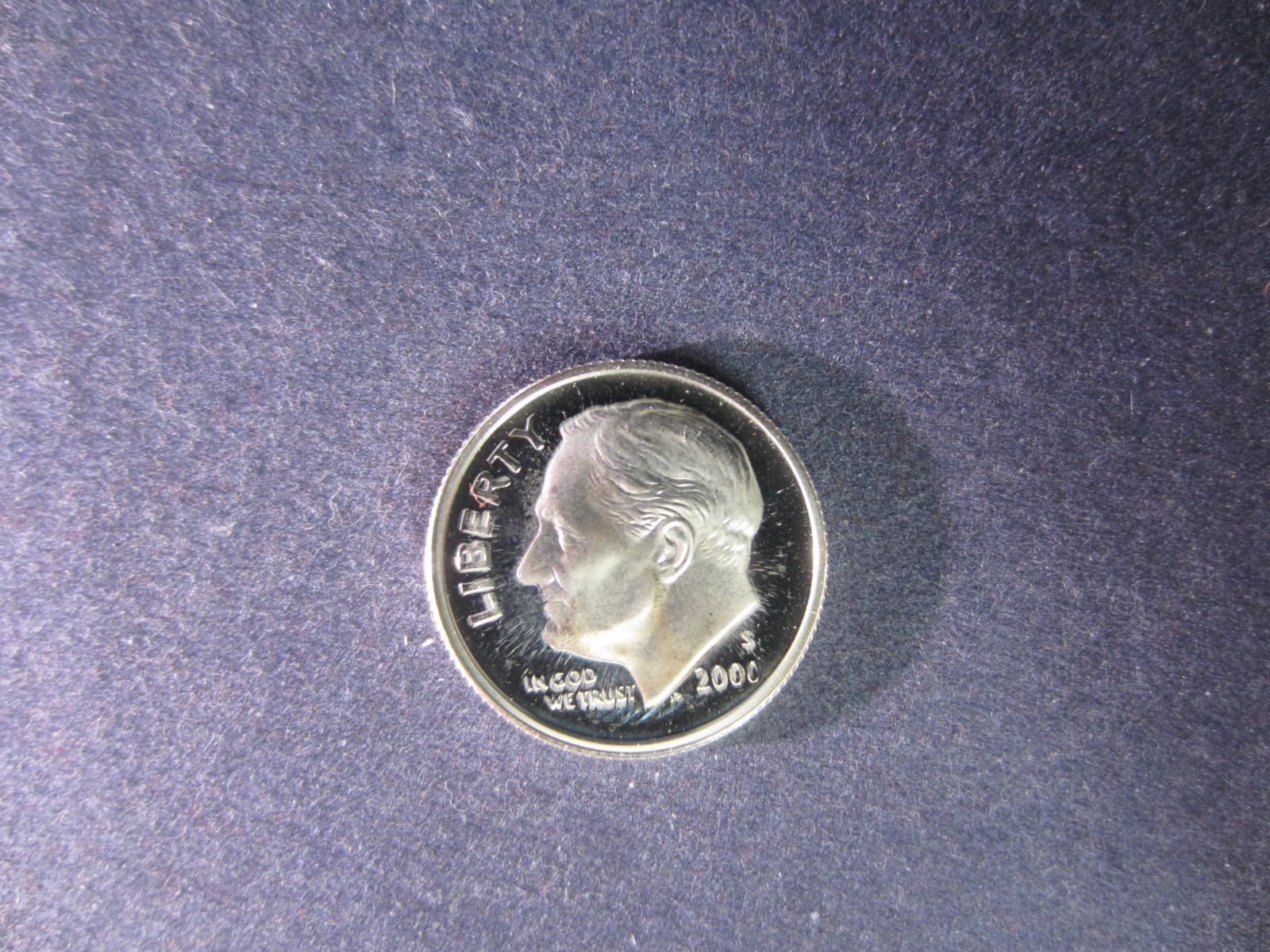 2000-S SILVER Roosevelt Dime Deep Cameo Mirror Proof - Upper Grading Ranges