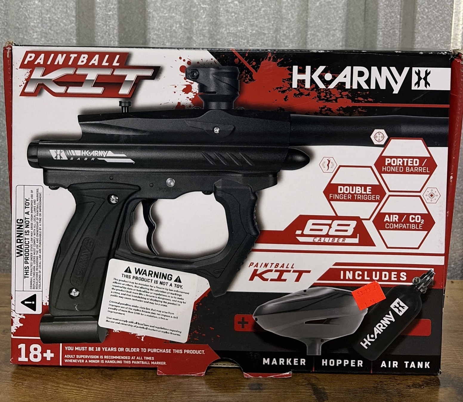 HK Army SABR Paintball Kit - Tank -  Hoper - marker (NEW) Read Description