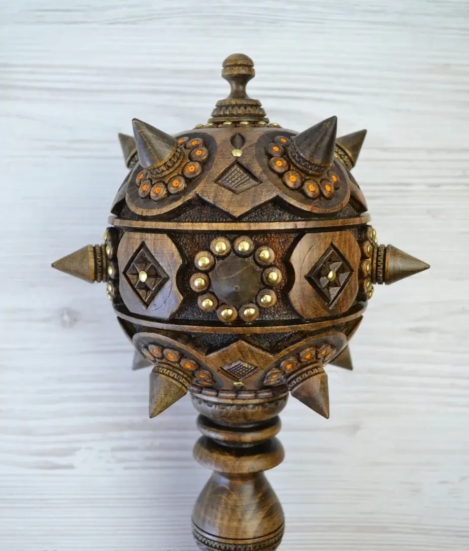 Souvenir Wooden Mace 59cm Linden Ukraine💛💙