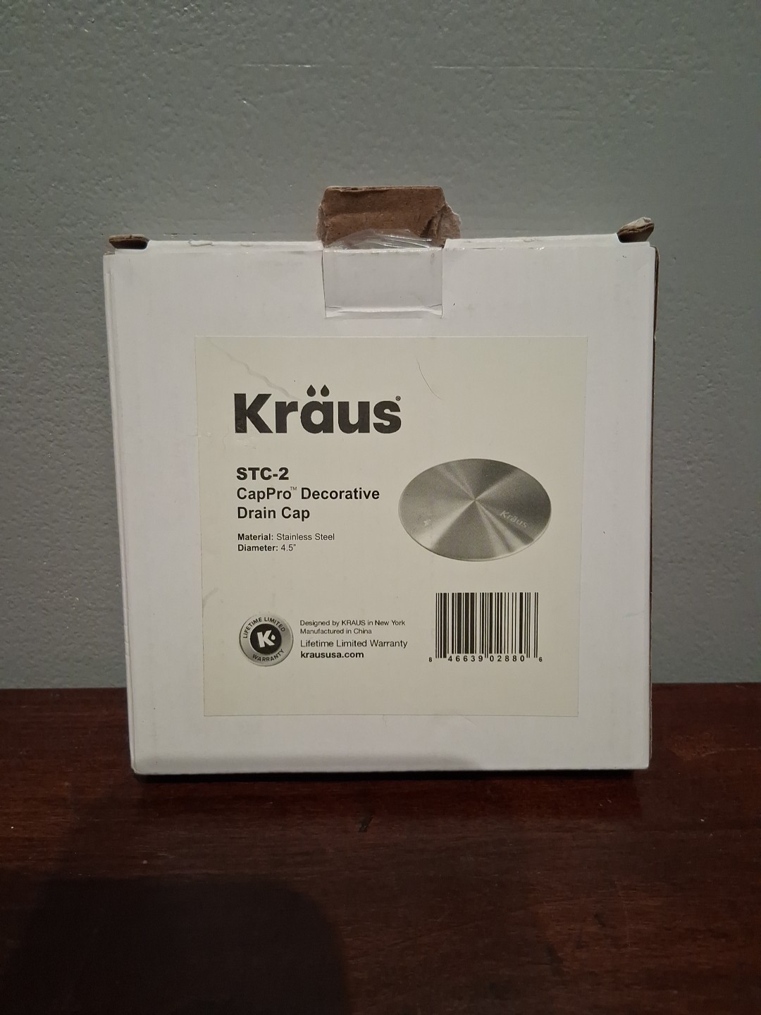 Stainless Steel Removable Decorative Drain Cover Cap 4.5" STC-2 Kraus Cappro
