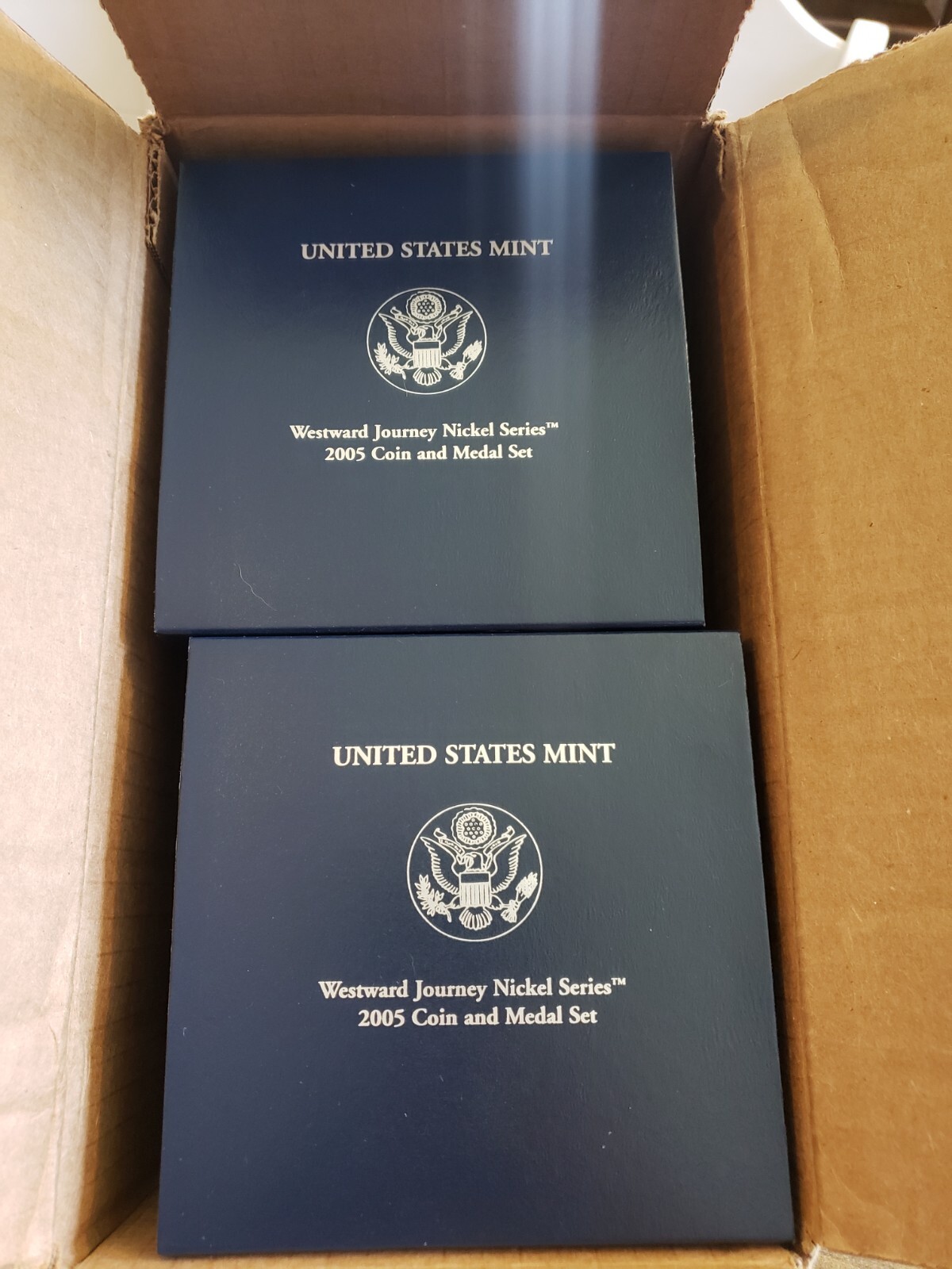United States Mint Westward Journey Nickel Series 2005 Coin And Medal Sets