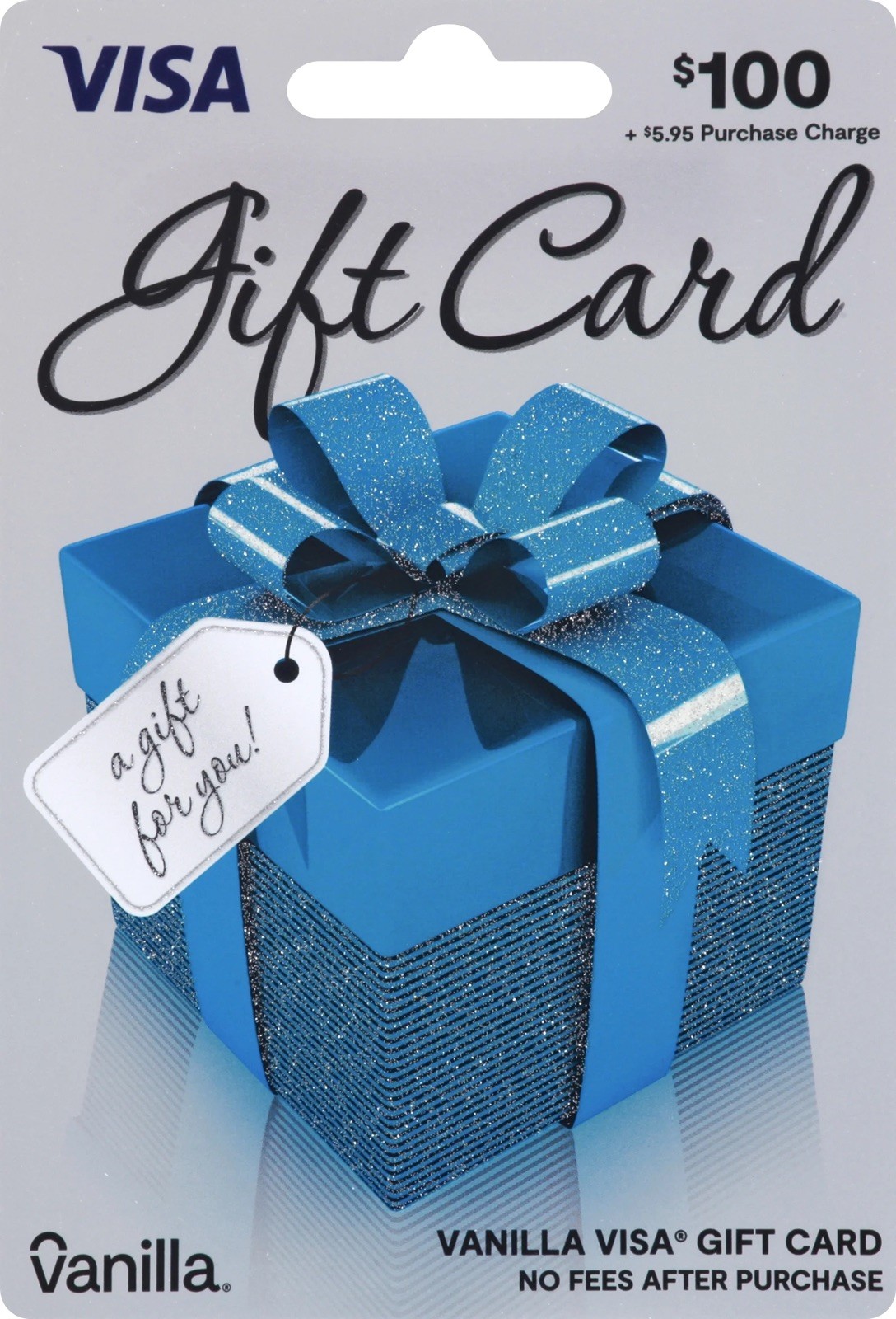 Visa $100 Gift Card 1 Hr  Delivery (plus $4.95 Purchase Fee)