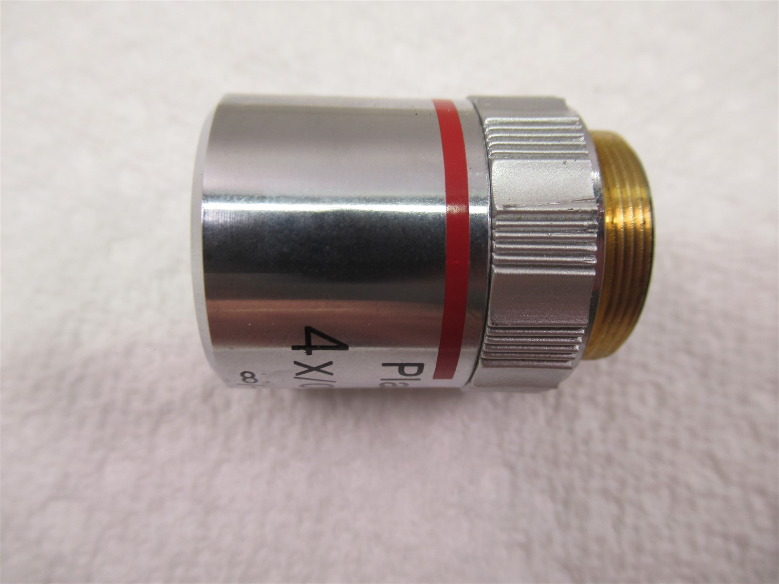 Micros Austria 4x Microscope Objective Lens 0.10 Plan Infinity Corrected