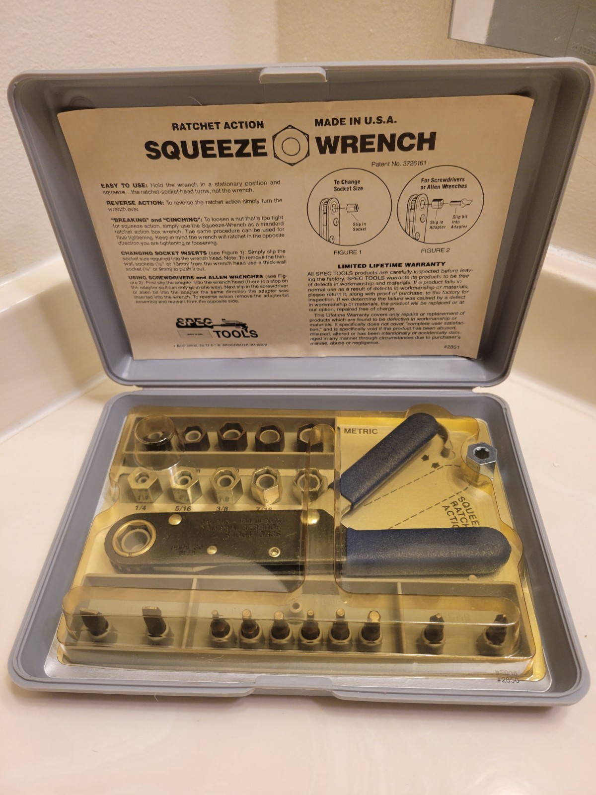 SPEC TOOLS SQUEEZE WRENCH RATCHET ACTION  / METRIC & SAE SET