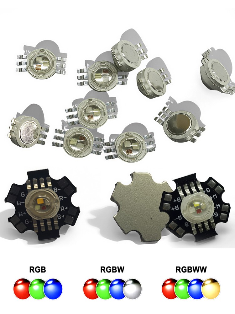 10PCS High Power LED RGB RGBW Smd Led Chip Diodes Emitter Bulb 3W 4W 9W 12W