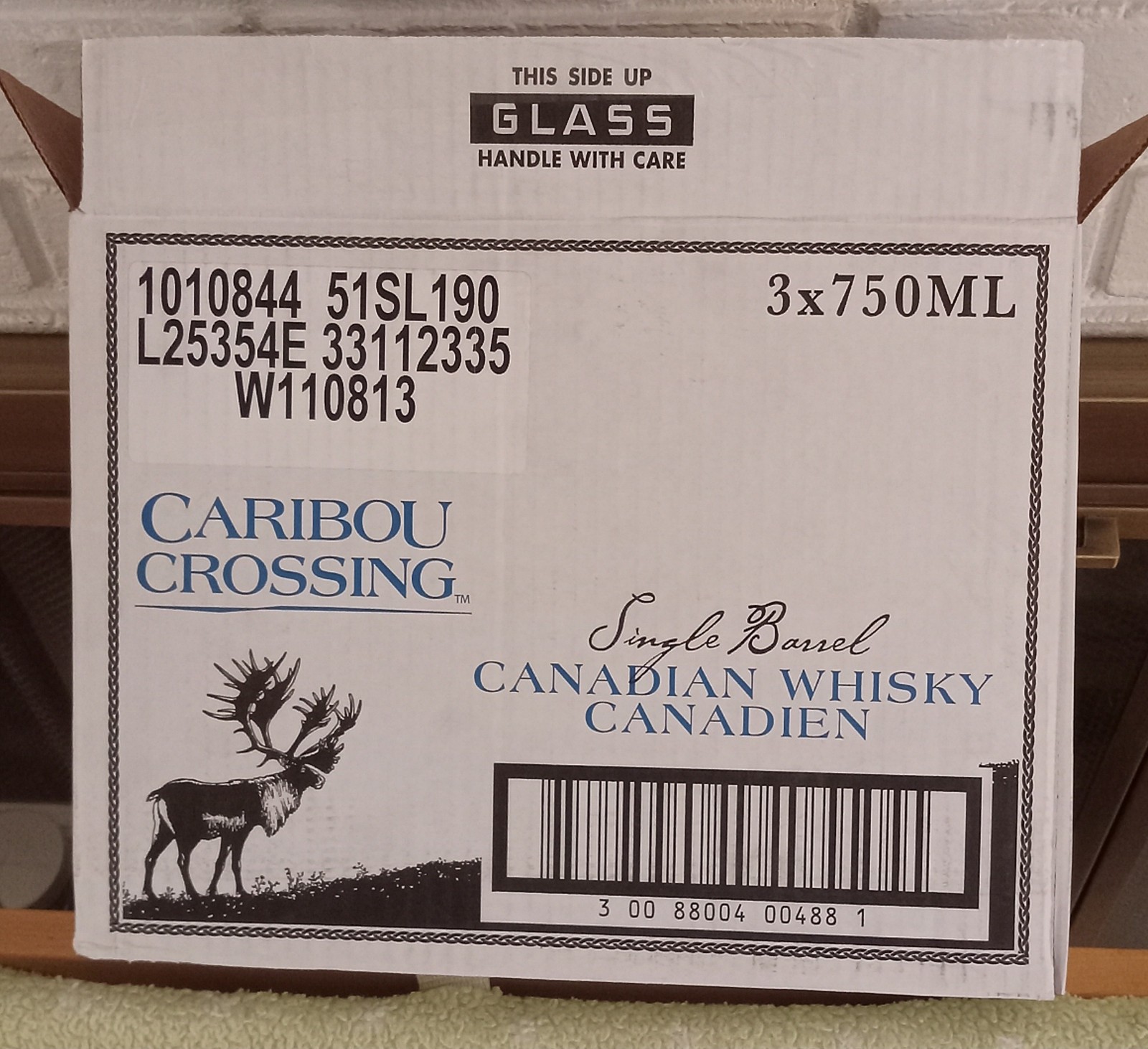 RARE - Caribou Crossing EMPTY Case Box - Whiskey Liquor Bourbon STORAGE STOCK