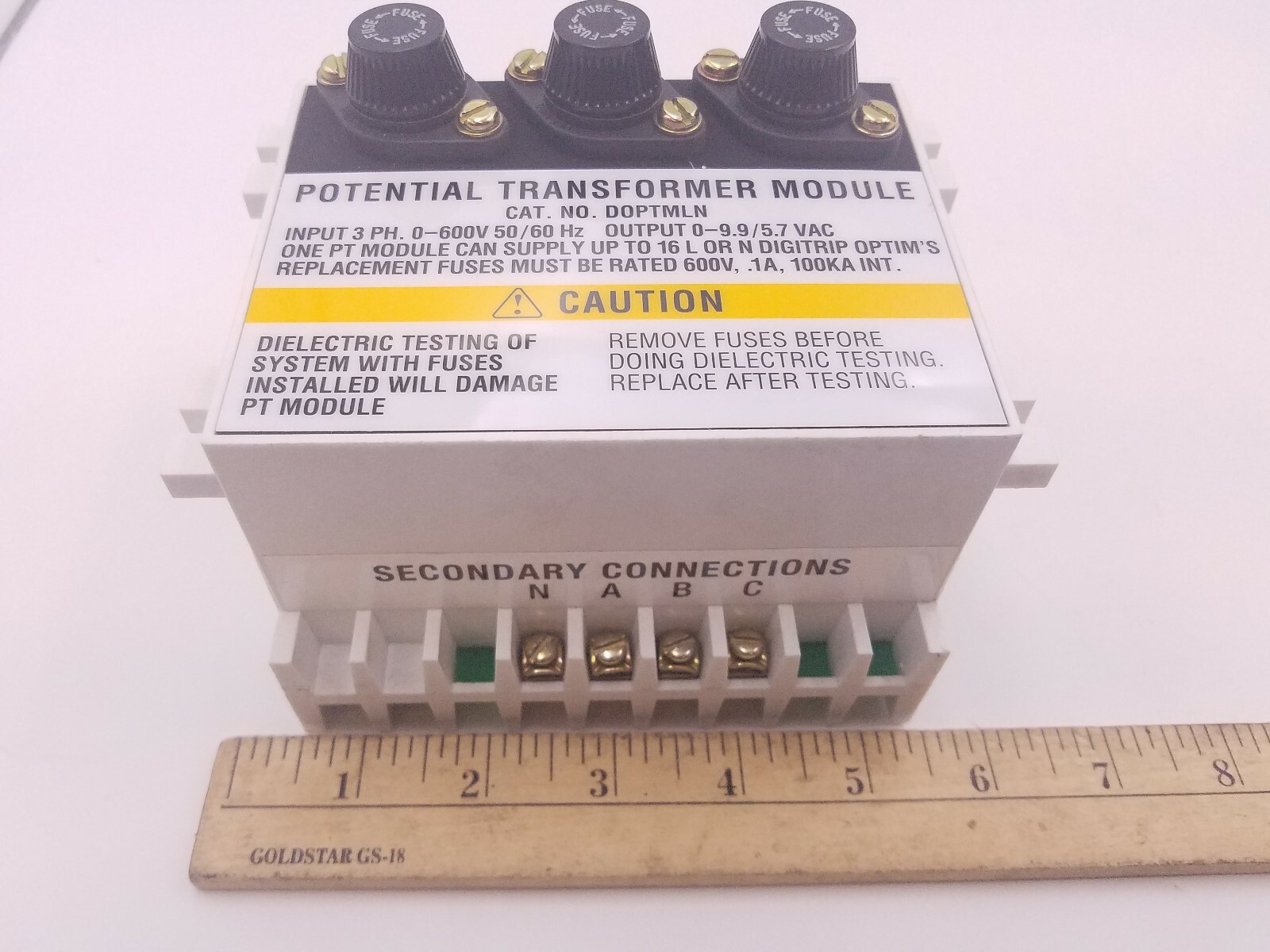 Eaton DOPTMLN Potential Transfer Module Alarm Unit Definite Purpose 3PH Untested