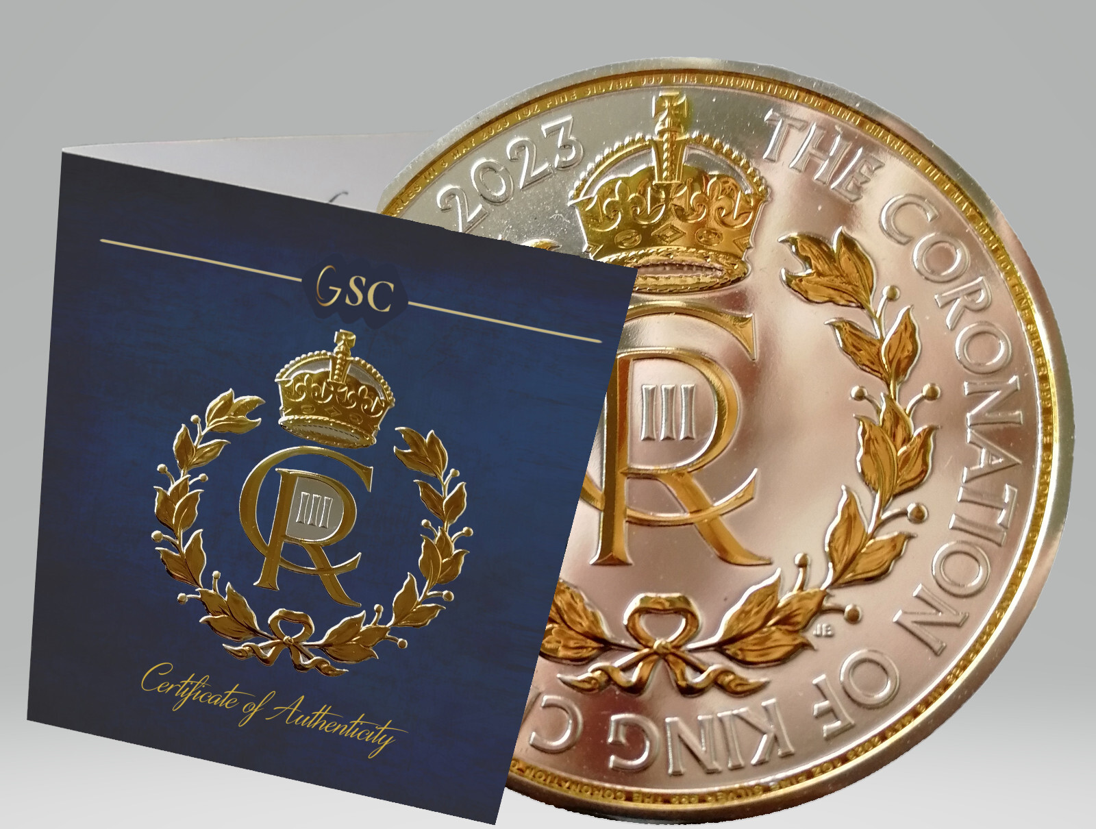 2023 Silver 1 Oz .999 Gilded King Charles III Coronation Edition