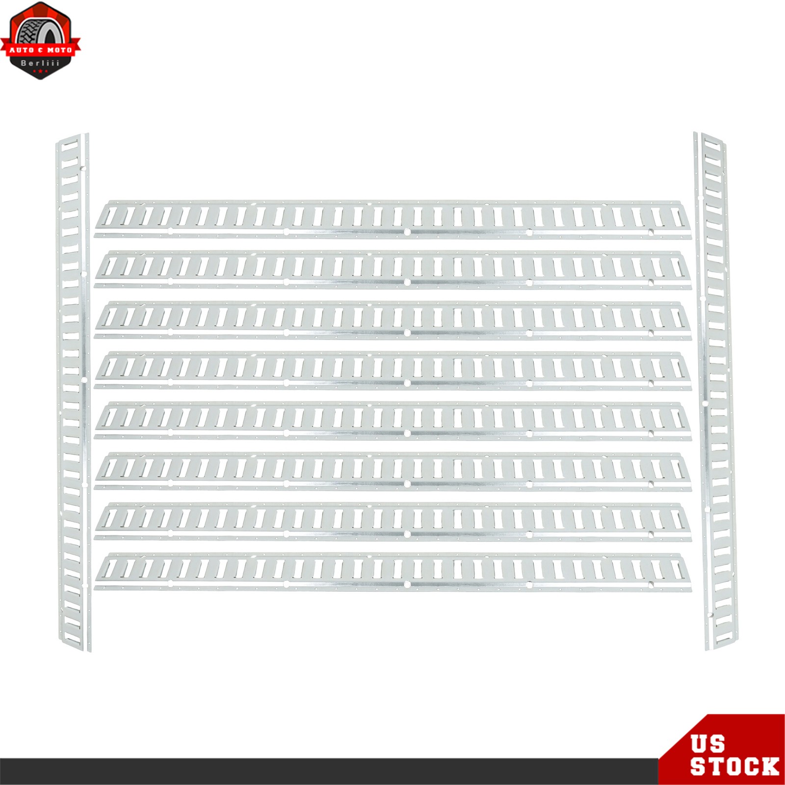 New 10 Pack For Trucks Trailers Cargo Vans Labwork 5' E Track Tie Down Rail Kit