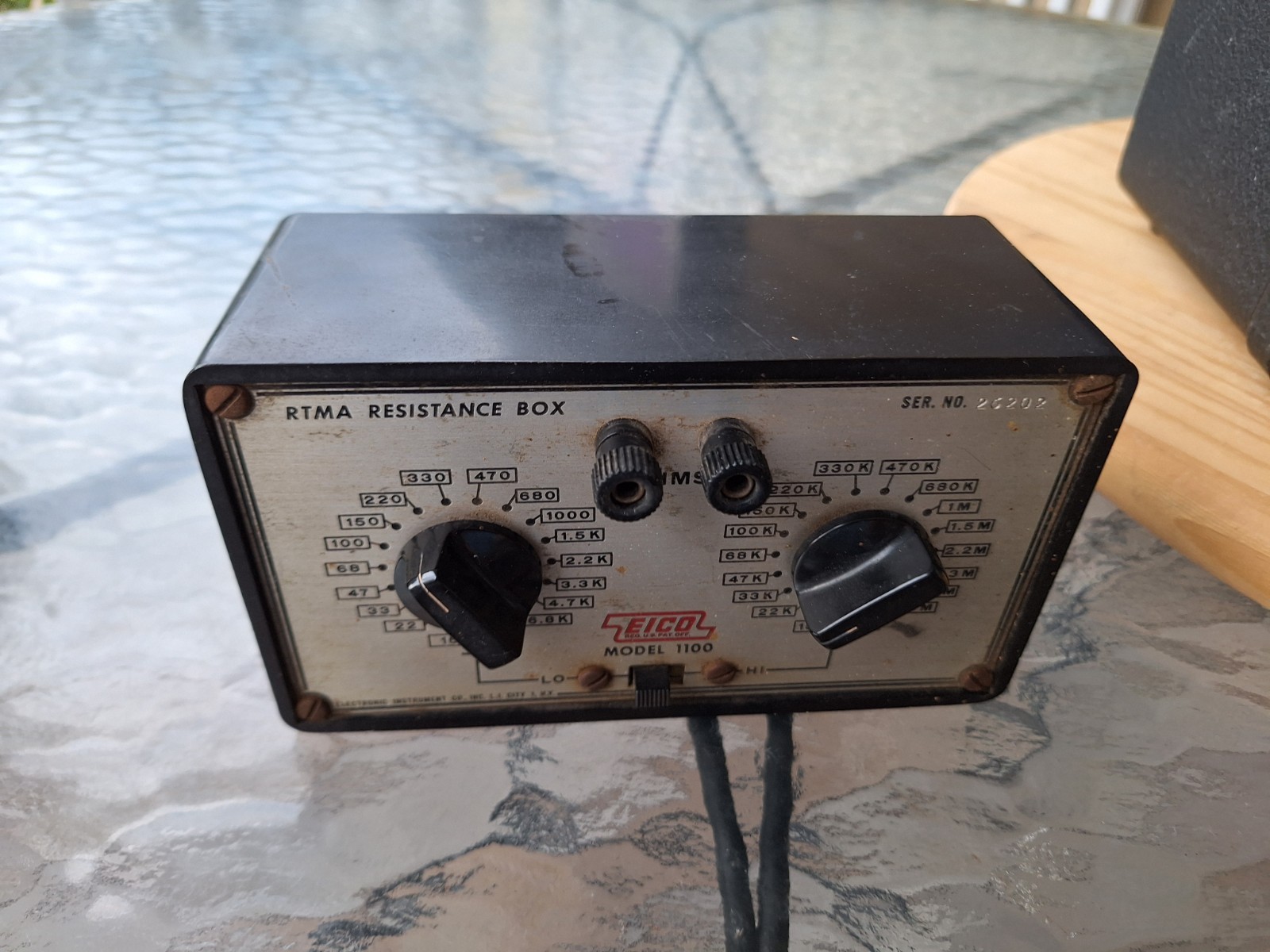 EICO MODEL 1100 RTMA Resistance Box Untested