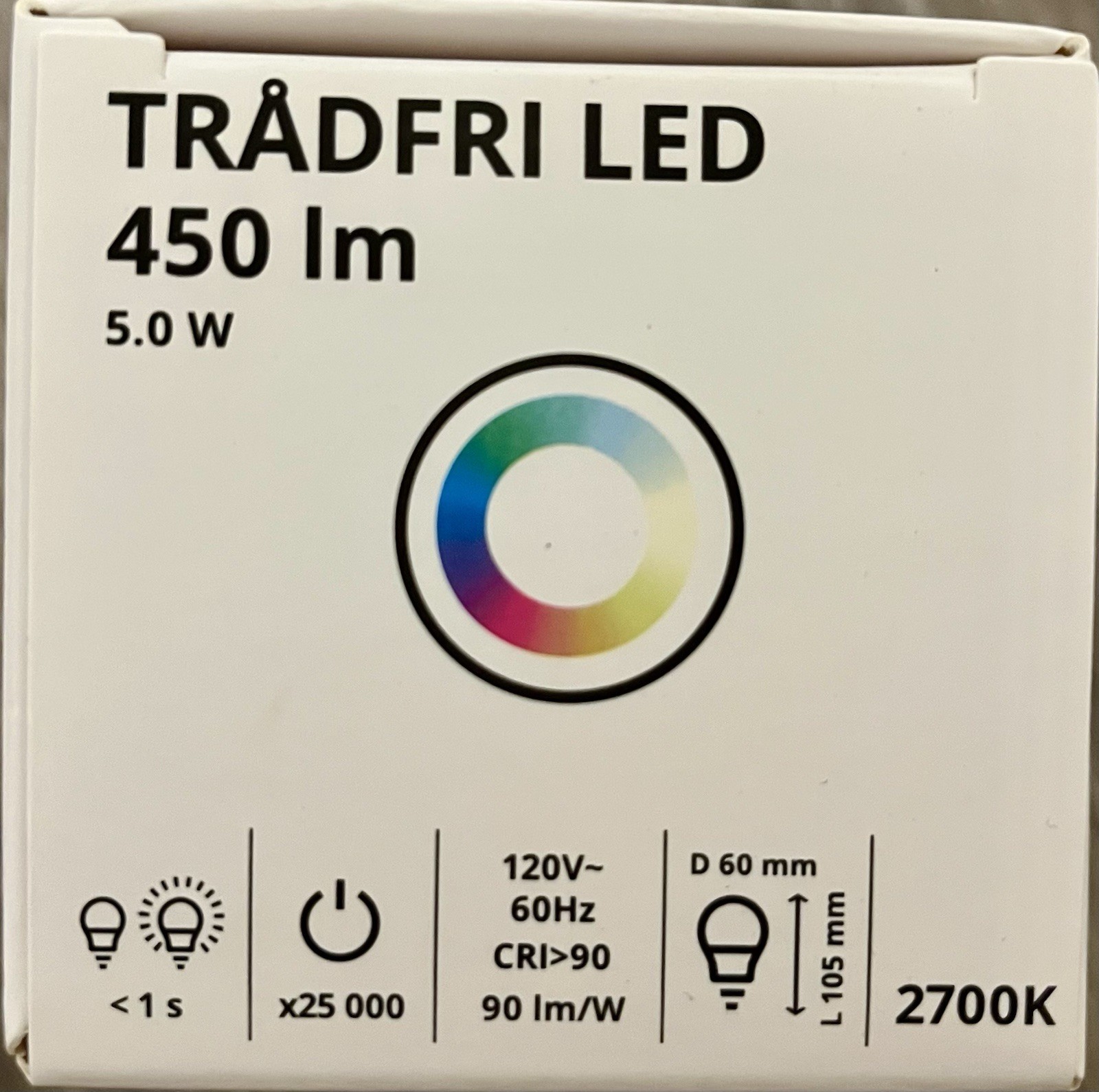 Brand New IKEA TRADFRI RGB Led Bulb E12 450 Lumen