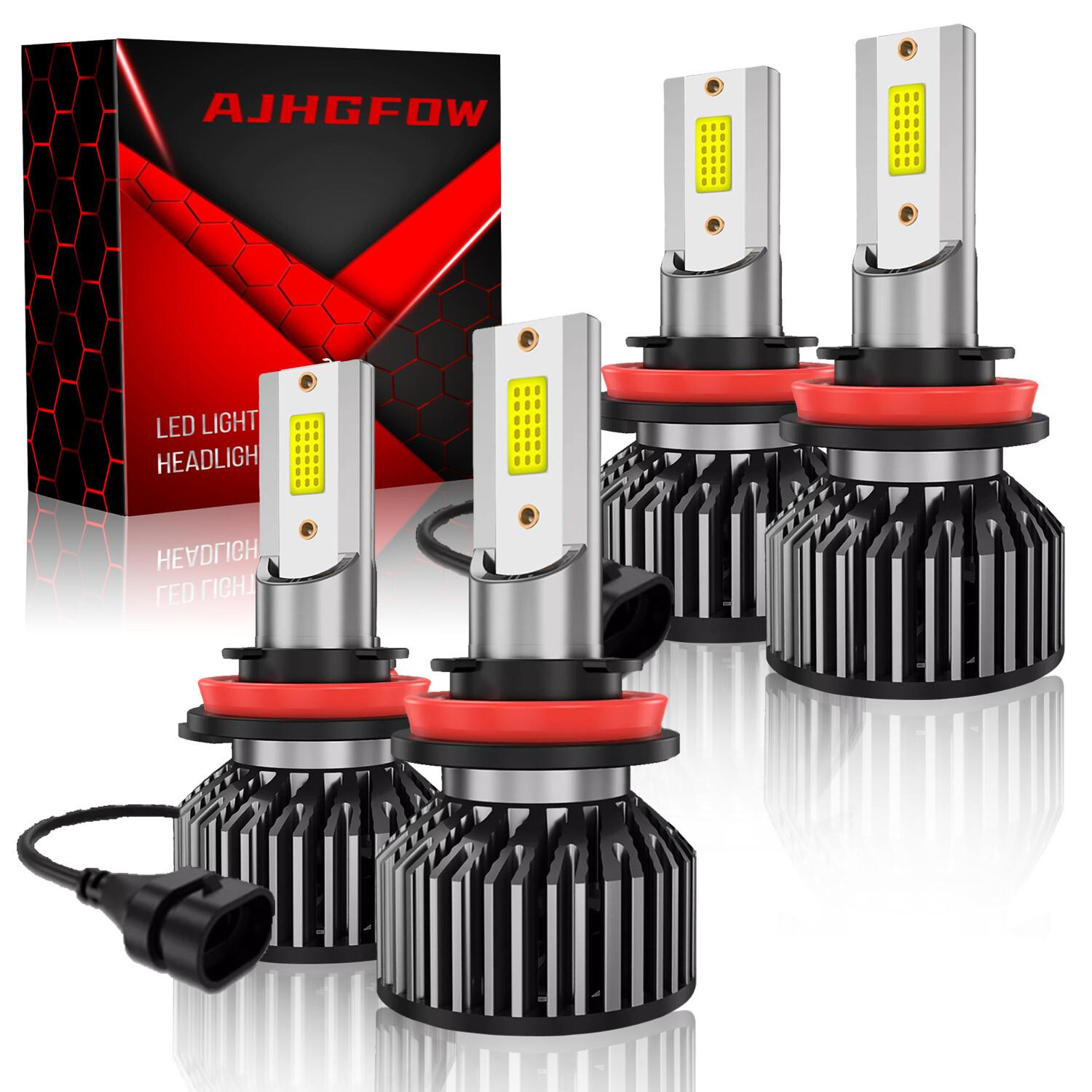 LOW + HIGH Beam For Chevy Silverado 2023 2024 2025 4x LED Headlight Bulbs H9 H11