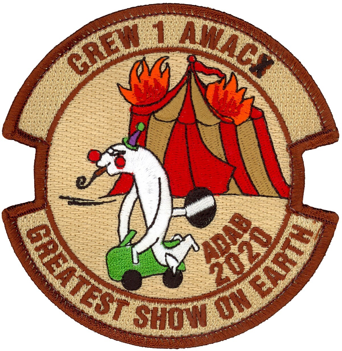 USAF 968th EXPEDITIONARY AIRBORNE AIR CONTROL SQUADRON – OIR 2020 CREW 1 - PATCH