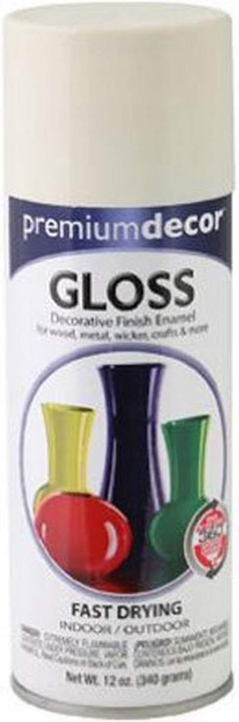 Premium Decor Spray Paint - Gloss - Ivory - 12 oz - PDS12
