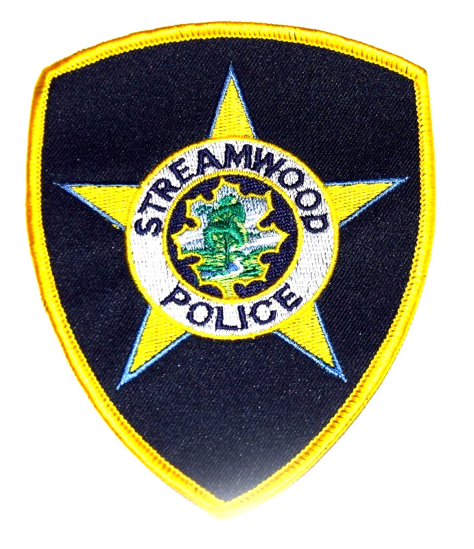 STREAMWOOD ILLINOIS IL Police Patch MAPLE LEAF LARGE TREE RIVER M1