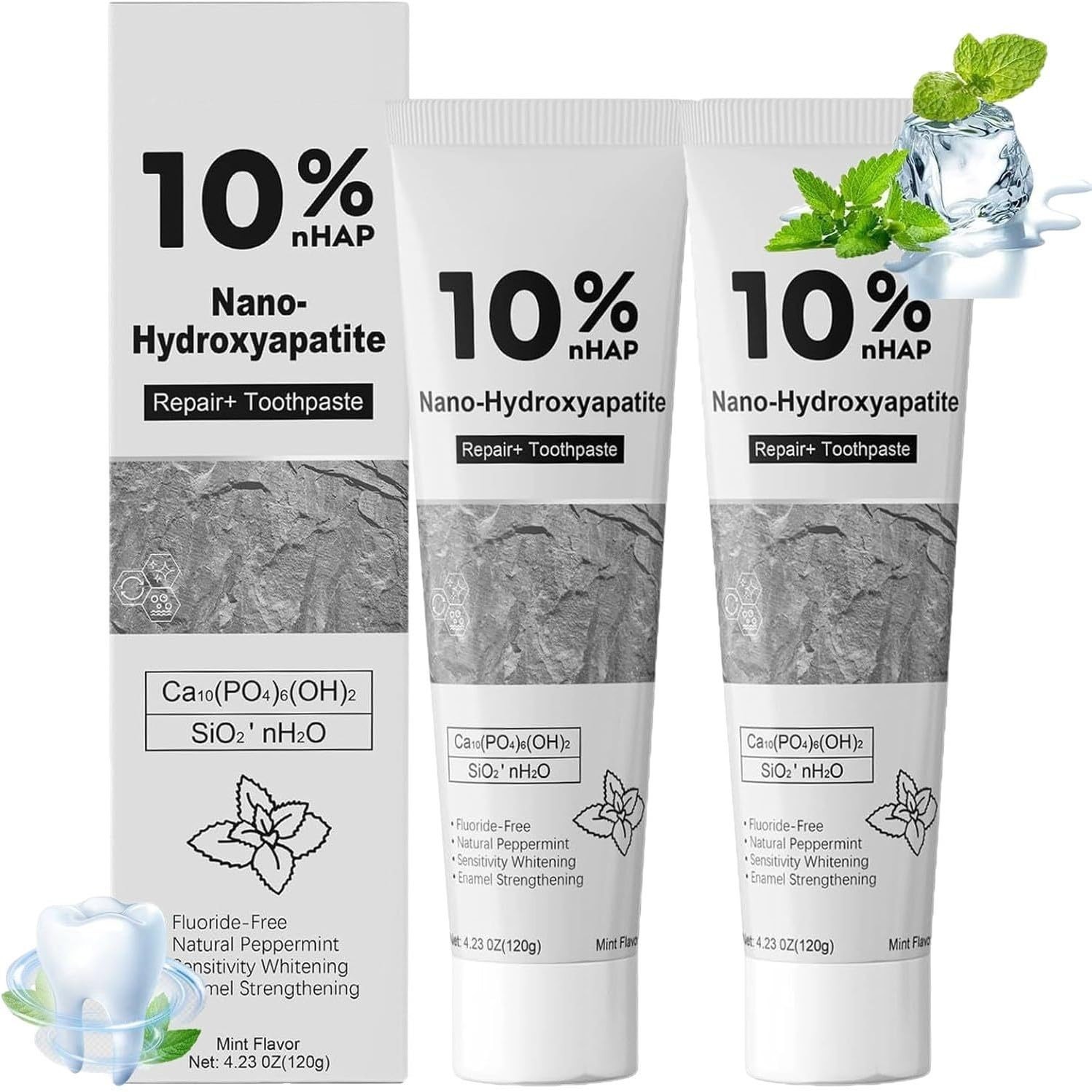 Hydroxyapatite Toothpaste SP-6 Probiotic Set 60 Count (Pack of 2)