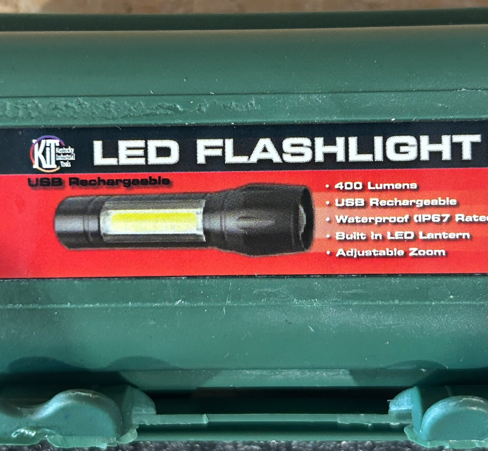KIT LED USB Rechargeable Flashlight (2pk)