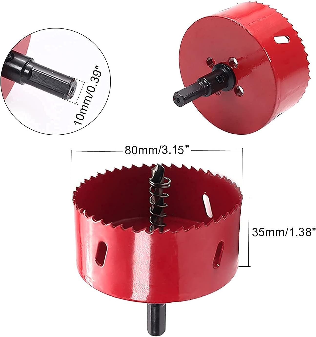 4-Port Gravity Chicken Feeder with Hole Saw - Durable & Mess-Free Solution