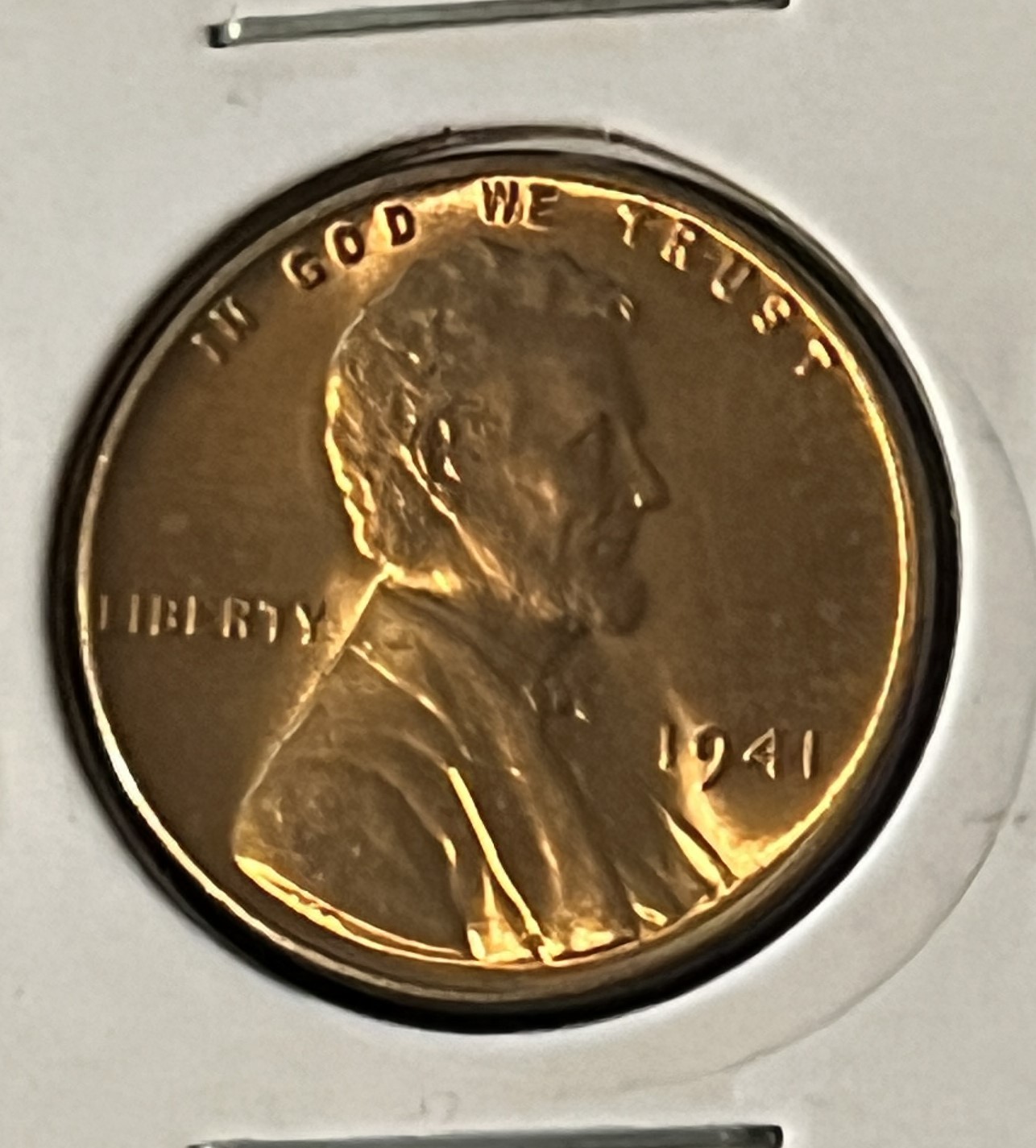 1941 LINCOLN WHEAT CENT GRADES CHOICE UNCIRCULATED+..RED ACTUAL COIN  #8645