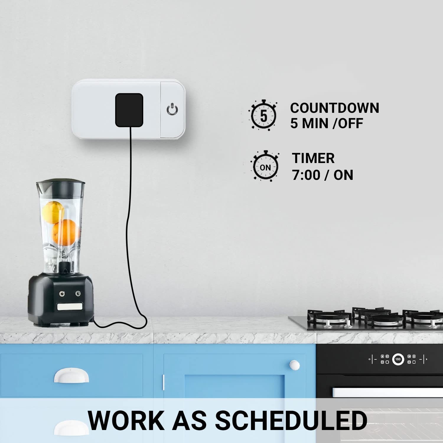 Wi-Fi Smart Plugs - 2 Pack with Auto Timer & Group Control Functionality