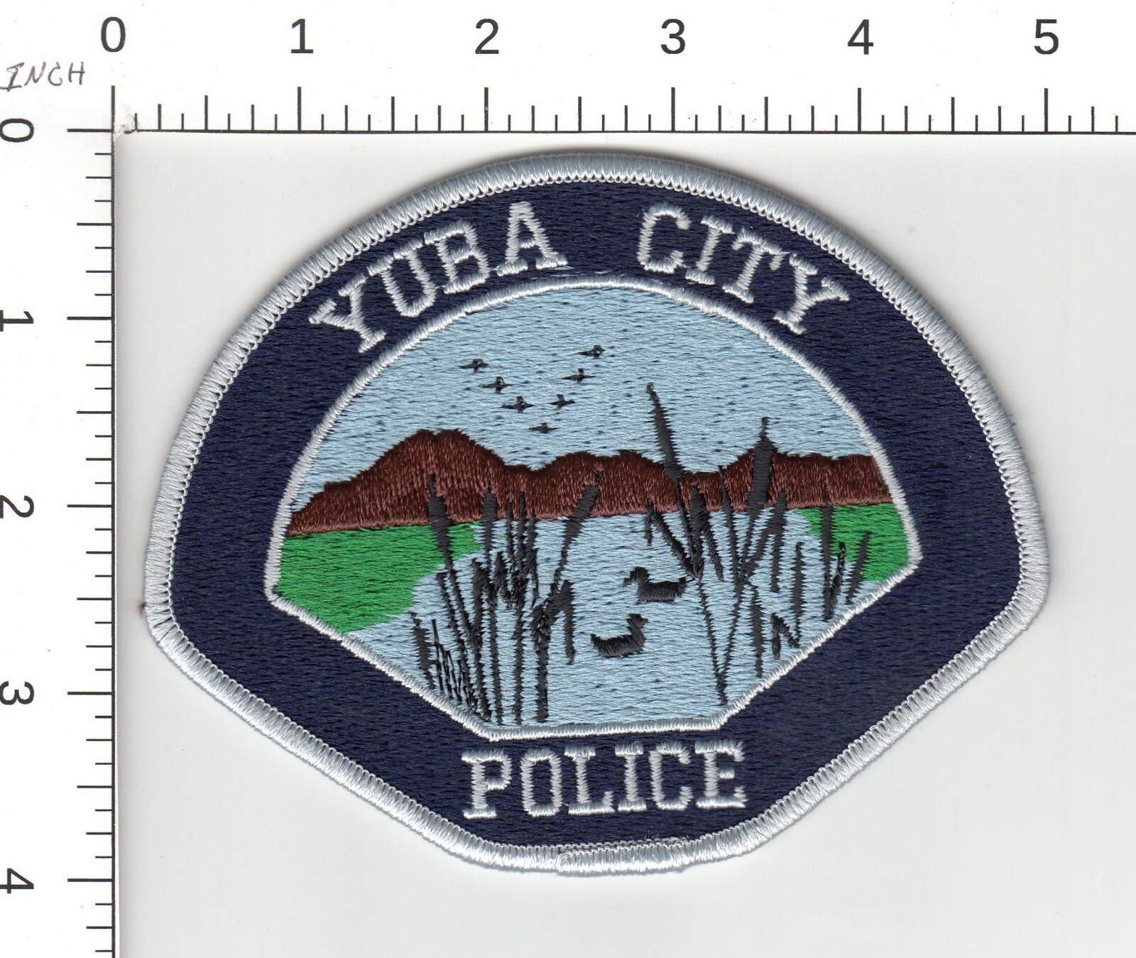 YUBA CITY -- CALIFORNIA COLLECTIBLE POLICE EMBROIDERED PATCH