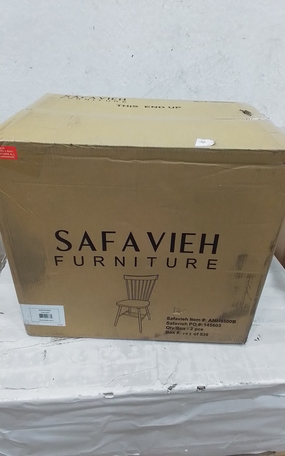 Safavieh PARKER SPINDEL SIDE CHAIR, Reduced Price 2172734208 AMH8500B