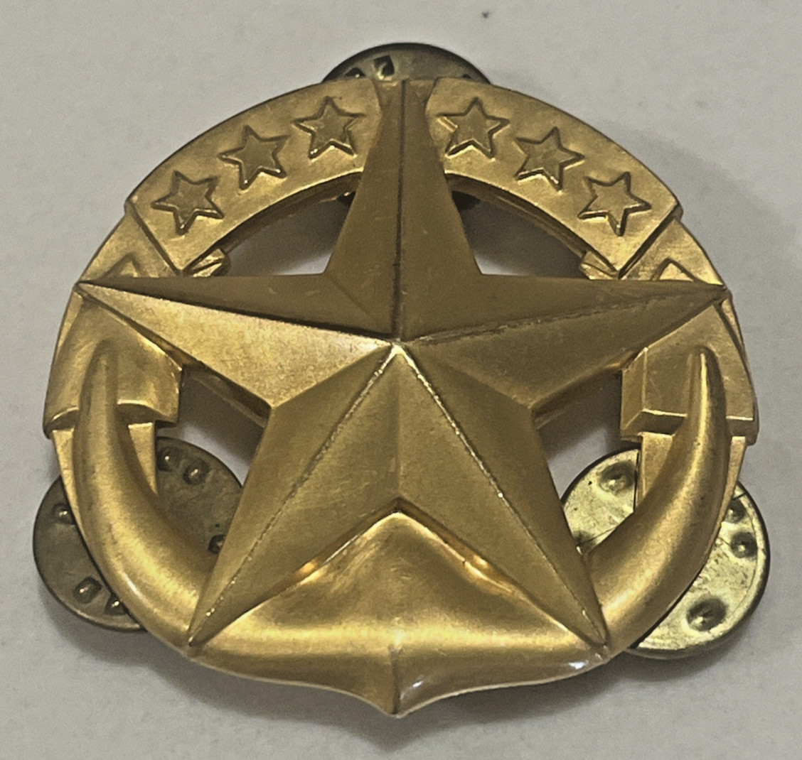 Full Size H&H U.S NAVY BADGE COMMAND AT SEA Gold Filled Badge Pin Insignia
