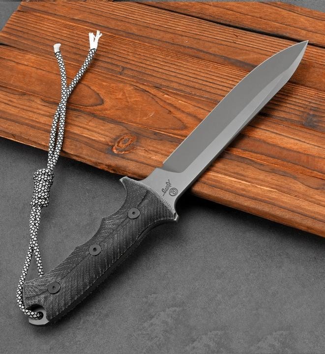 12'' New DC53 Steels Blade Linen Handle Camping  Survival Hunting Tools VTH118P
