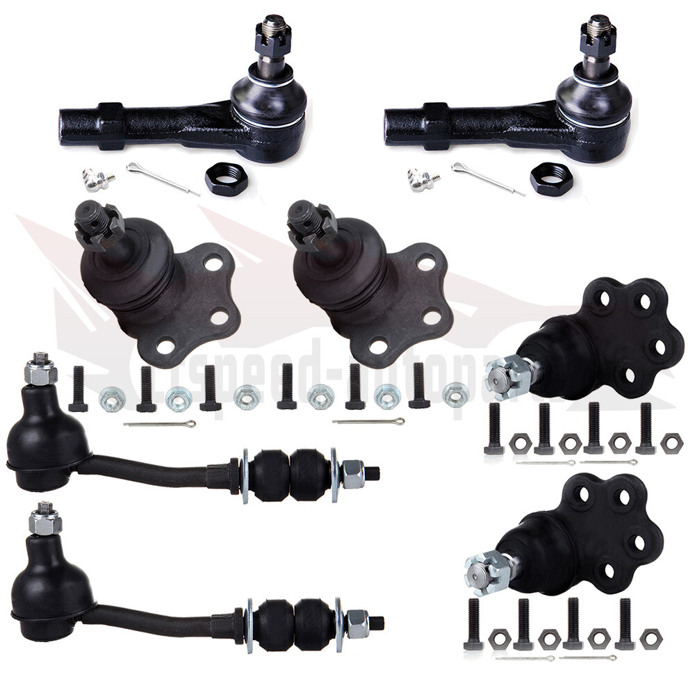 8pcs For Dodge Dakota Durango 2WD Steering Front Ball Joints Tie Rods Sway Bars