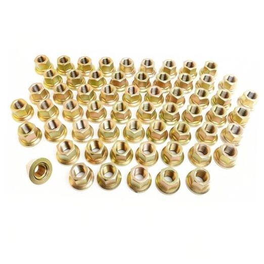 60PCS M22x1.5 Truck Wheel Nut, Hex:33mm, 30.48 mm Length, Fit for Heavy Duty