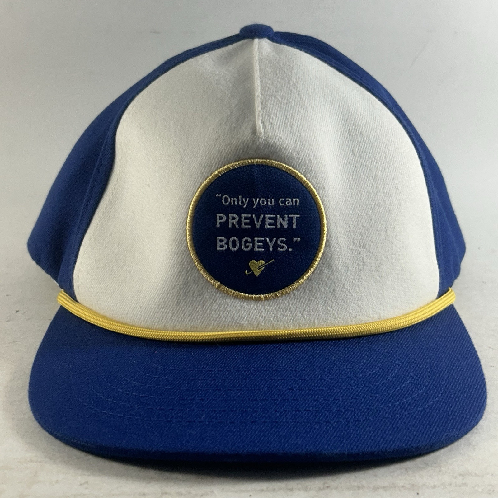 Puma Golf Only You Can Prevent Bogeys Mens Snapback Hat Blue White OSFM
