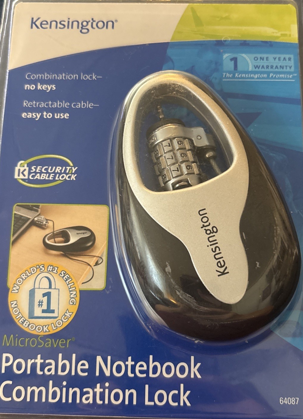 NEW Kensington Portable Notebook Combination Lock  UNOPENED