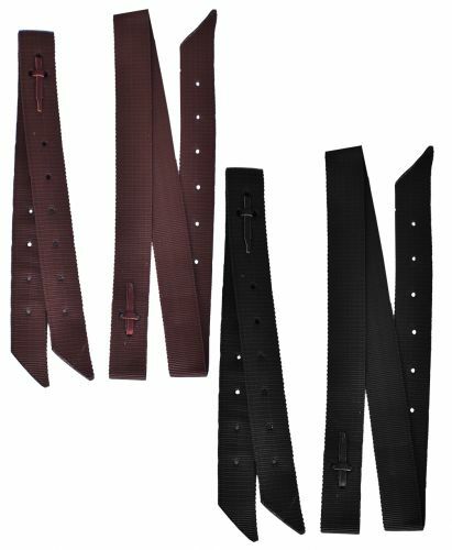 Western Horse Saddle Heavy Nylon 6' Tie Strap + Off Billet Black or Brown Latigo