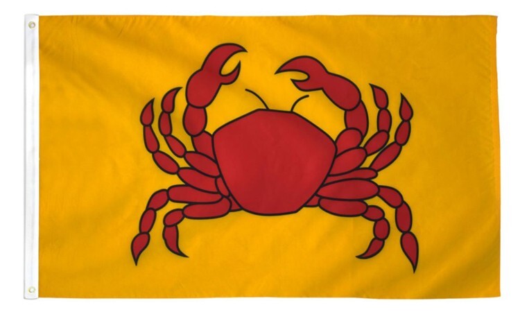 Stellar Fishing Crab 3' x 5' Polyester Flag For Outdoor Bait Store