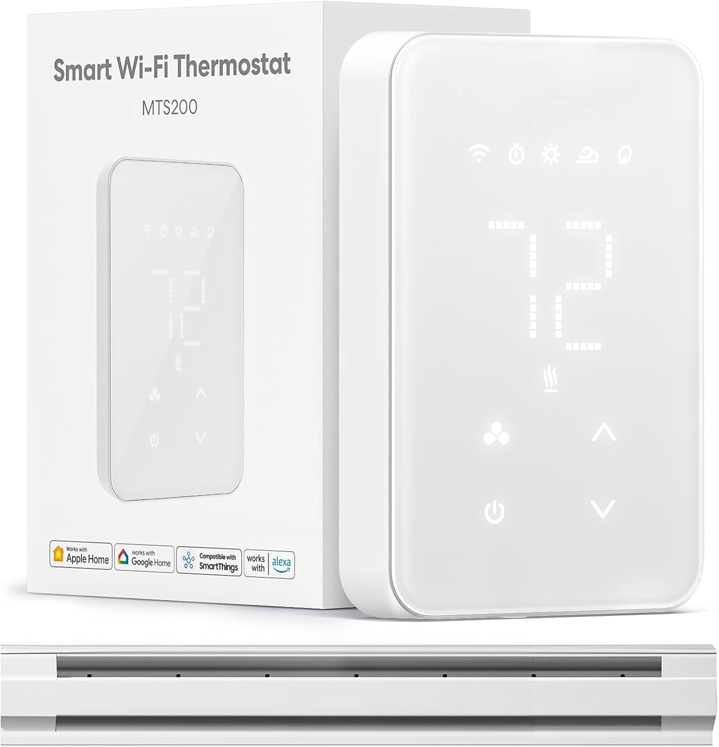 Smart Thermostat for Electric Baseboard and In-Wall Heaters Work with Homekit, A