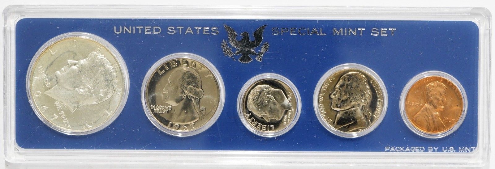 1967 United States Special Mint Set Cameo Half-Dollar w/ OGP