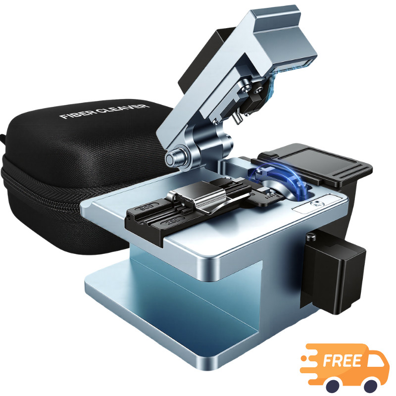 Professional FTTH Fiber Cutter with 16-Step Blade & Auto Return