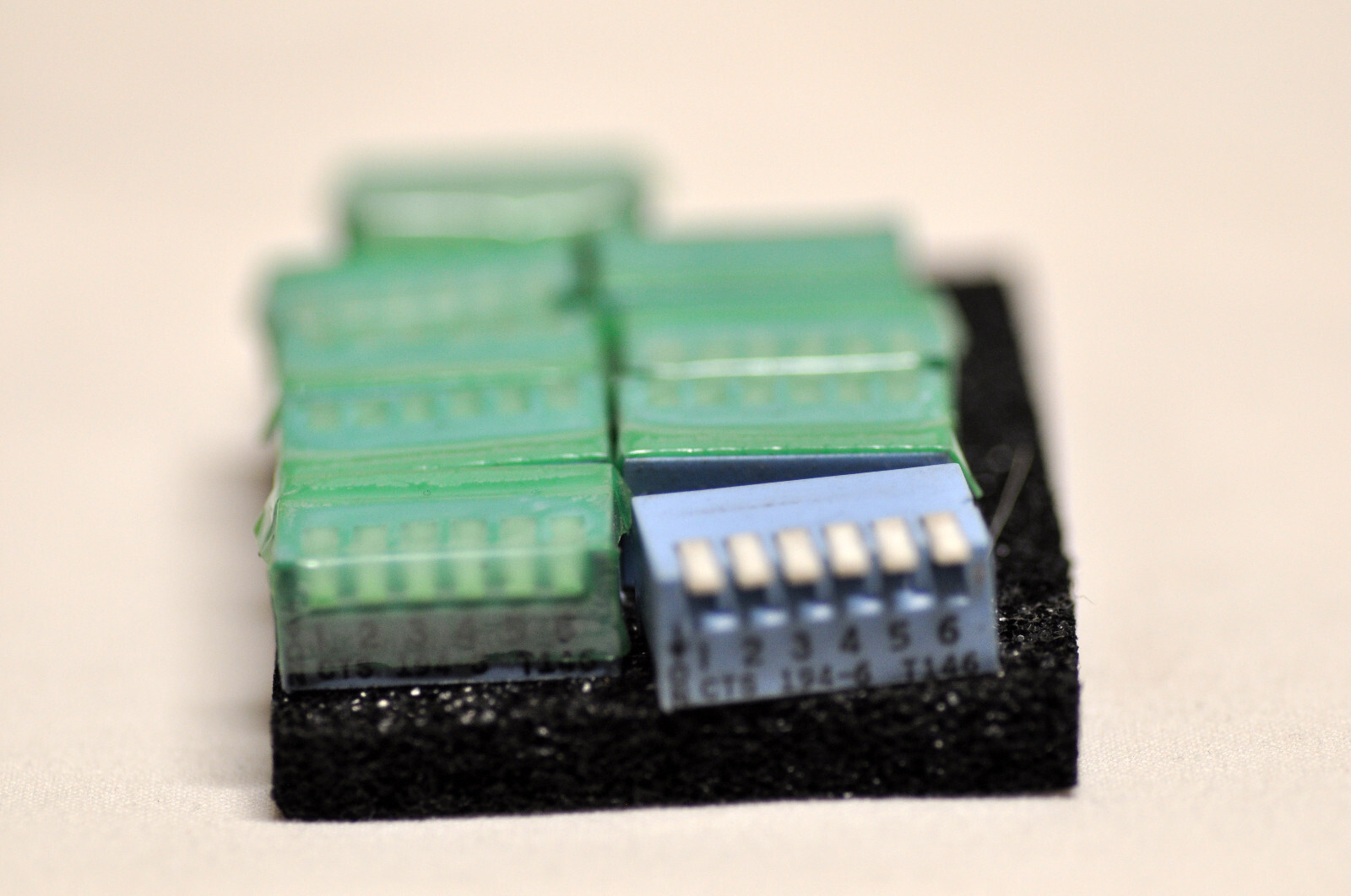 CTS 194-6 side actuated dip switches, new, $9. for lot of 8