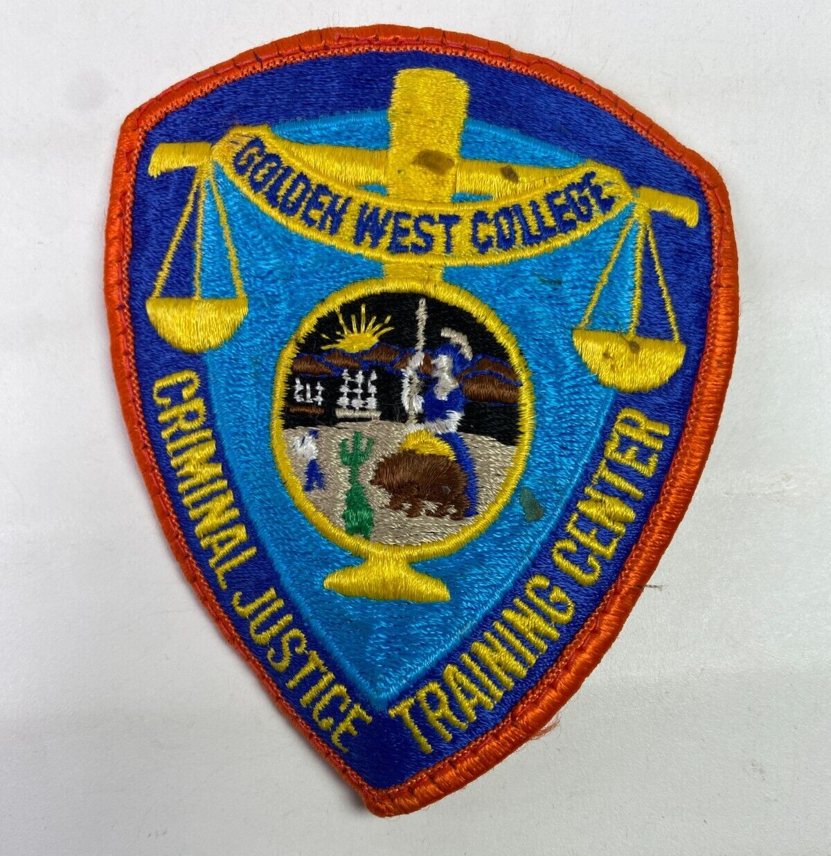 Golden West College Training Center Police California Patch I5A
