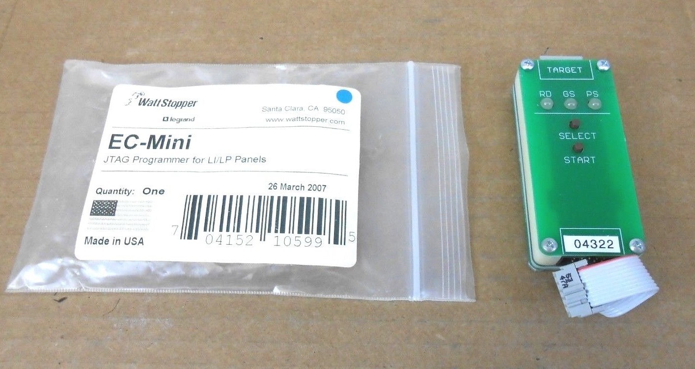 1 NIB WATT STOPPER EC-MINI JTAG PROGRAMMER FOR LI/LP PANELS