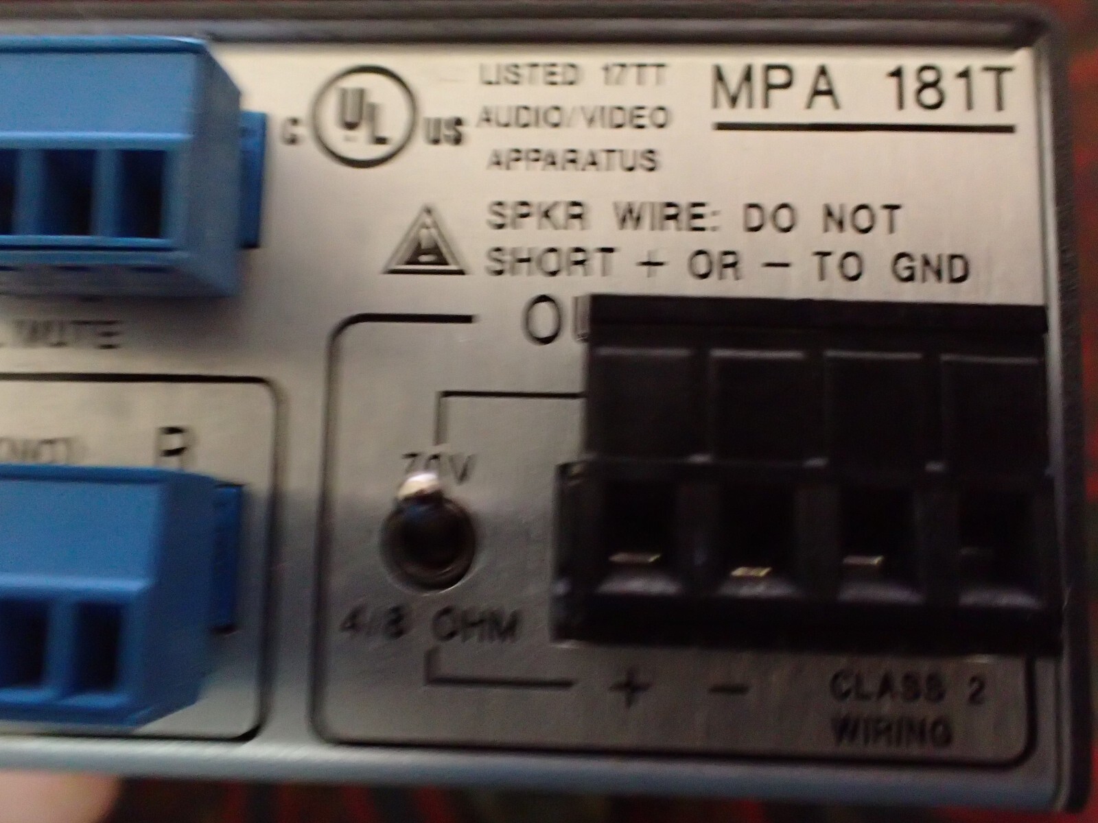 Extron - MPA 181T - Power Mini Amplifier - VersaTools