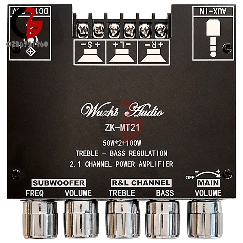 MT21 2.1 Channel Bluetooth Audio Power Amplifier Board Subwoofer 50W+50W+100W